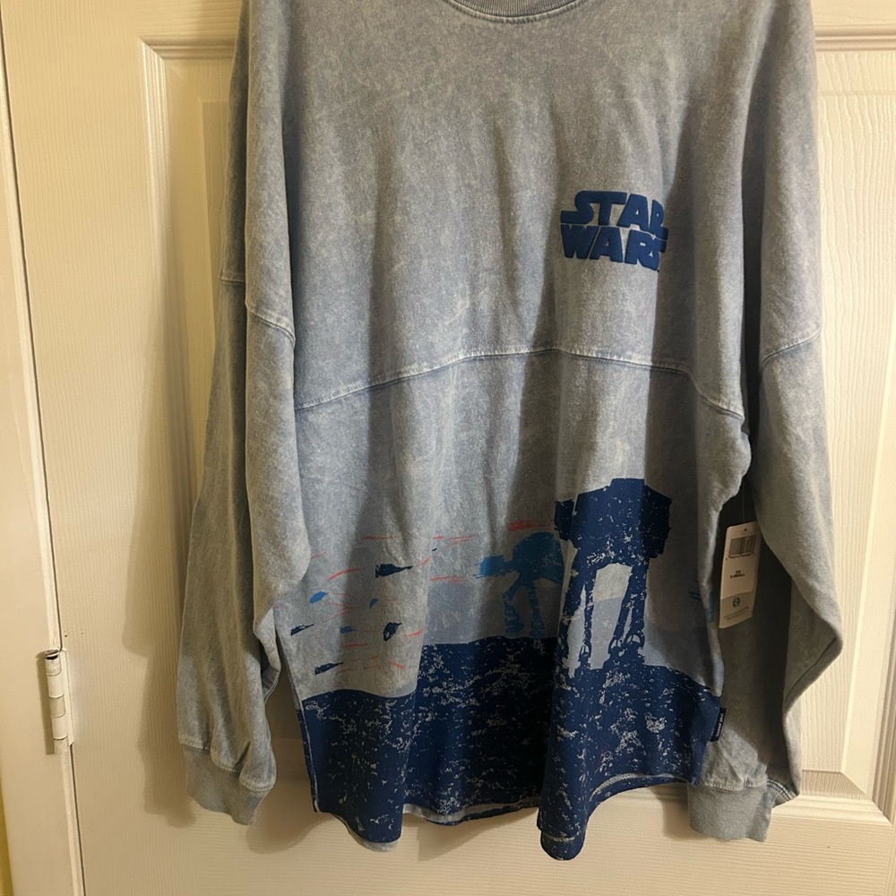 Disney Parks Star Wars HOTH Blue Graphic spirit jersey